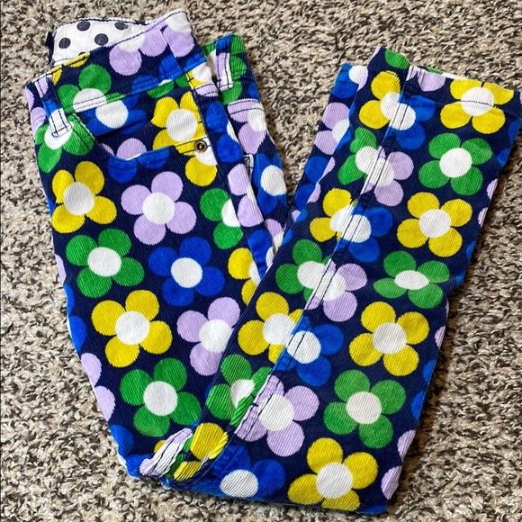 Mini Boden Other - Mini Boden Blue and Yellow Casual Bottoms with Floral Design
